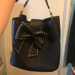 Betsey Johnson black studded now purse!
